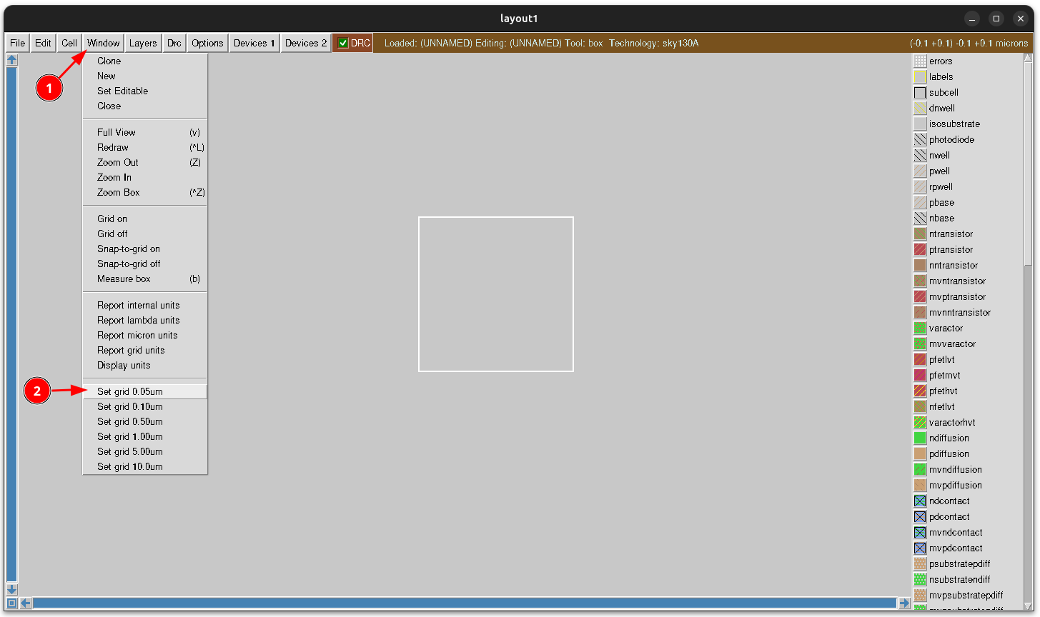 Set grid