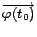 $\overrightarrow{\varphi(t_{0})}$
