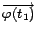 $\overrightarrow{\varphi(t_{1})}$