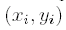 $(x_{i},y_{i})$