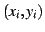 $(x_{i},y_{i})$