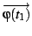 $\overrightarrow{\varphi(t_{1})}$